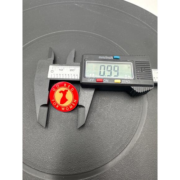 Go Red For Women Pinback Button Lapel Pin Heart‎ Health Awareness Charity - Picture 2 of 8